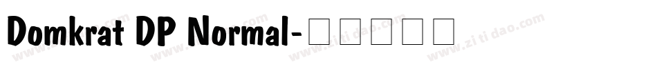 Domkrat DP Normal字体转换